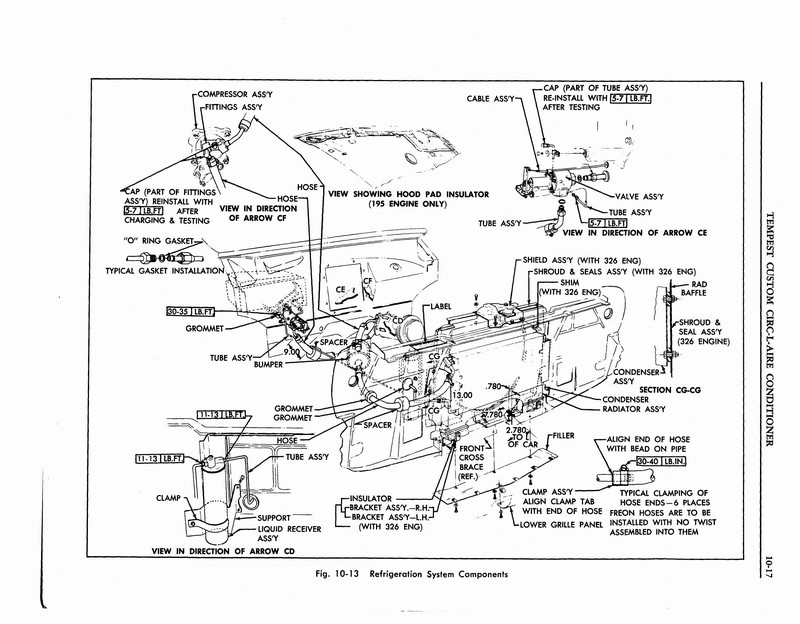 1963 Pontiac Tempest AC Manual Tempest Refridgeration Repair Page 17